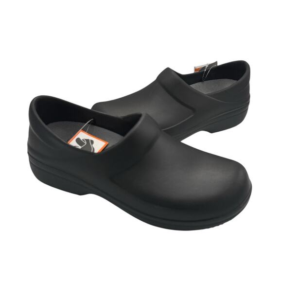 Crocs NWT Women's Black Neria Pro II Slip On Comfort Slip Resistant Work Clogs - Picture 1 of 11